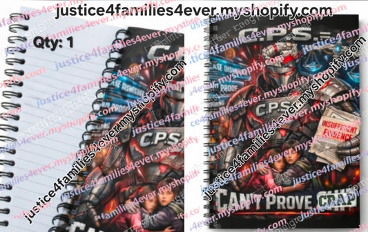 1 C.P.S. Can’t Prove Crap Spiral Notebook — Protective Guardian Design, Insufficient Evidence Cover