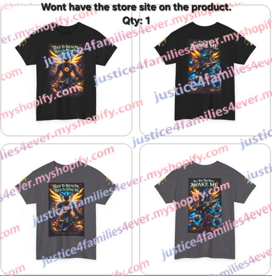 Awakened Phoenix Graphic Tee | Tried to Break Me, Tried to Stake Me